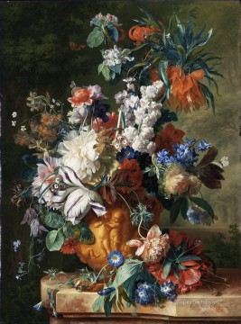  Huysum Lienzo - Ramo de flores en una urna2 Jan van Huysum